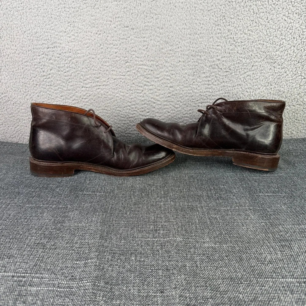 Frye Phillip Chukka Boots Mens 12 Dark Brown Leather Lace Up 84869 Mexico